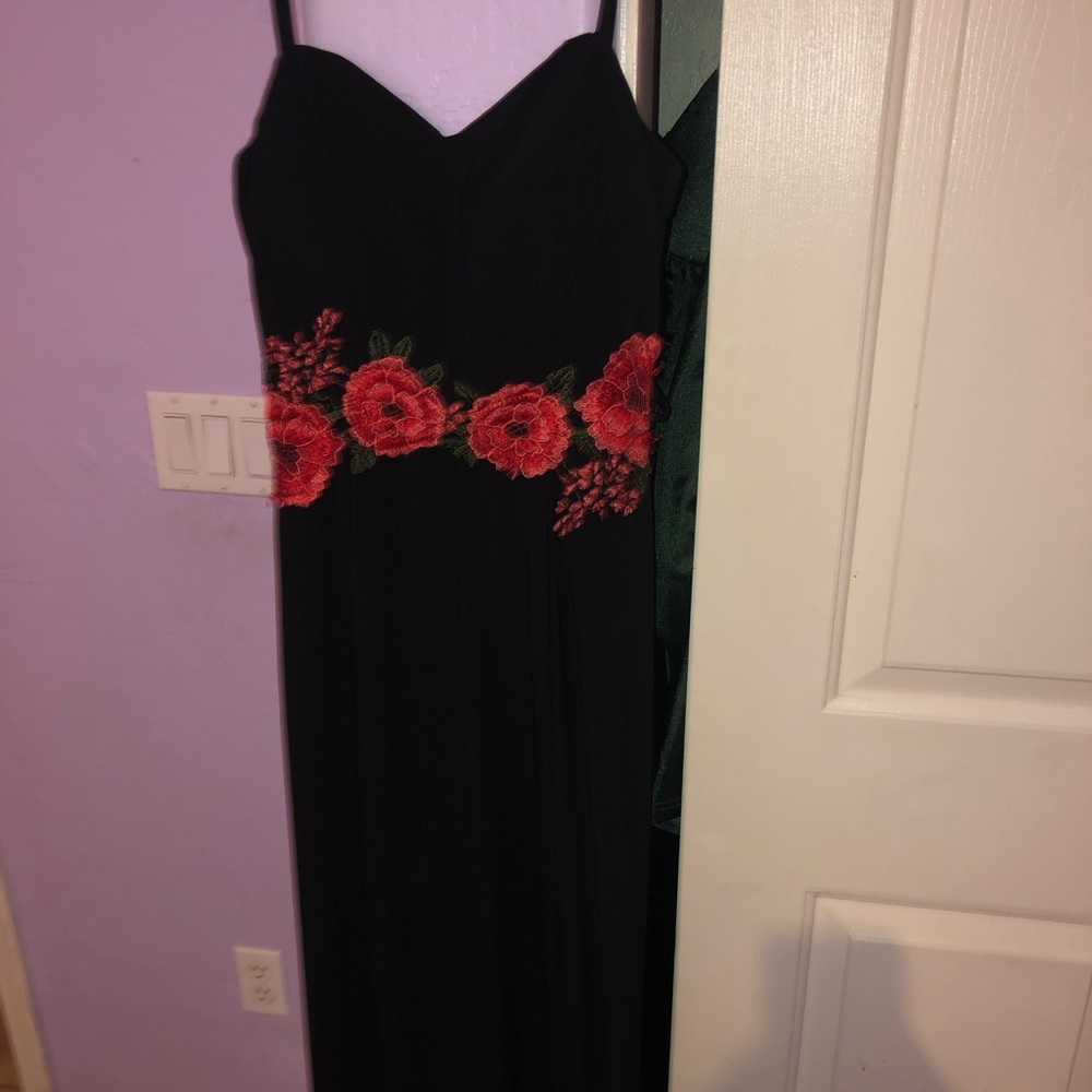 Black long prom dress